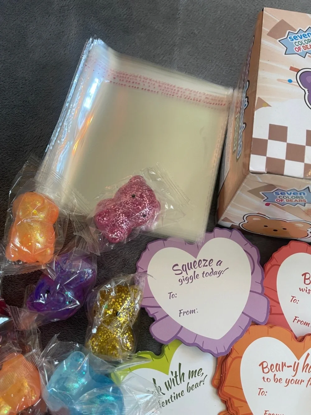 Stress-Relieving Squishy Bear Party Favor Pack - Multicolor nwt class party pack